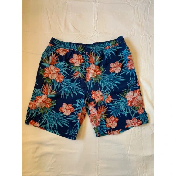 NWT Kirkland Swim Trunks Men's Size Large Tropical Shorts - Picture 2 of 7